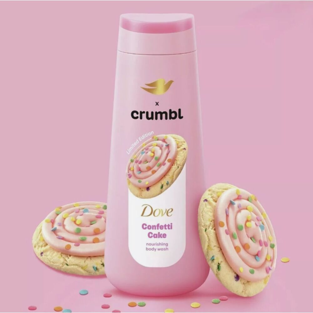 Dove x Crumbl Confetti Cake Body Wash 2-Pack 20 oz Each Limited Edition